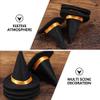 Abaodam Mini Felt Witch Hats 10Pcs Small Handmade Halloween Wine Bottle Covers Party Decorations Crafts Table Toppers view 4