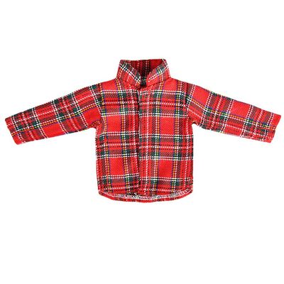 E-TING Santa Clothing Christmas Accessories for elf Doll (Long Sleeved T-Shirt)