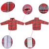 E-TING Santa Clothing Christmas Accessories for elf Doll (Long Sleeved T-Shirt) view 2