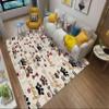 Dog Paws Prints Area Rugs,3x5ft, Cartoon Cute Animal Graffiti Art Print Kids Rug, Children Teen Room Decorative Rug, Large Area Soft Non-Slip Carpets for Class Study Room Nursery view 2