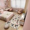 Dog Paws Prints Area Rugs,3x5ft, Cartoon Cute Animal Graffiti Art Print Kids Rug, Children Teen Room Decorative Rug, Large Area Soft Non-Slip Carpets for Class Study Room Nursery view 3