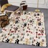 Dog Paws Prints Area Rugs,3x5ft, Cartoon Cute Animal Graffiti Art Print Kids Rug, Children Teen Room Decorative Rug, Large Area Soft Non-Slip Carpets for Class Study Room Nursery view 4