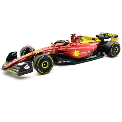 Xiangtat 1/24 2022 F1-75 75th Anniversary #55 Carlos Sainz Alloy Luxury Vehicle Diecast Cars Model Collection Gift (1/24 F1-75 75th #55)