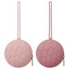 2 Pack Silicone Pacifier Holder Case, Soft Silicone Newborn Baby Silicone Pacifier Holder for Boys & Girls, Portable Silicone Pacifier Container Case (Blush/Mauve) view 1