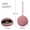 2 Pack Silicone Pacifier Holder Case, Soft Silicone Newborn Baby Silicone Pacifier Holder for Boys & Girls, Portable Silicone Pacifier Container Case (Blush/Mauve) view 4