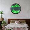 23.6" Moving Sand Art Wall Decor, 360 Rotatable Sand Wall Art Sand Art Picture Mounted Moving Sand Art Liquid Motion Hanging Deep Sea Moving Sand Pictures Art Relaxing Mood Home Office Work Decor view 1