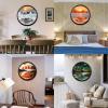 23.6" Moving Sand Art Wall Decor, 360 Rotatable Sand Wall Art Sand Art Picture Mounted Moving Sand Art Liquid Motion Hanging Deep Sea Moving Sand Pictures Art Relaxing Mood Home Office Work Decor view 4