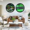 17.3" Moving Sand Art Wall Decor, Wall Decoration Painting Flowing Sand Painting Sand Wall Art Moving 360 Rotation Art Sandscape Decor 3D Sand Art Liquid Motion for Home and Office Decor view 2