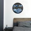 17.3" Moving Sand Art Wall Decor, Wall Decoration Painting Flowing Sand Painting Sand Wall Art Moving 360 Rotation Art Sandscape Decor 3D Sand Art Liquid Motion for Home and Office Decor view 1