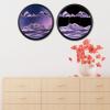 23.6" Moving Sand Art Wall Decor, 360 Rotatable Sand Wall Art Sand Art Picture Mounted Moving Sand Art Liquid Motion Hanging Deep Sea Moving Sand Pictures Art Relaxing Mood Home Office Work Decor view 2