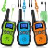 Wishouse Walkie Talkies Rechargeable for Kids Adults Long Range,Xmas Birthday Gift for Boys Girls 3 4 5 6 7 8 9 10 Year Old,Hiking Gear Camping Games Toys with Flashlight,VOX,Easy to Use 3 Pack view 1