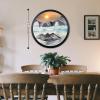 17.3" Moving Sand Art Wall Decor, Wall Decoration Painting Flowing Sand Painting Sand Wall Art Moving 360 Rotation Art Sandscape Decor 3D Sand Art Liquid Motion for Home and Office Decor view 3