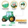 Birchio Tractor Pinata Bundle with a Blindfold and Bat(15.8 x 6.7 x 12 Inches), Kids Excavator Pinata for Construction Birthday Parties, Boys Birthday Party Supplies view 3
