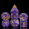 HDdais DND Dice Set, 7PCS Polyhedral D&D Dice Set Filled with Colorful Foil for Role Playing Game and Tabletop Games view 1