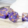 HDdais DND Dice Set, 7PCS Polyhedral D&D Dice Set Filled with Colorful Foil for Role Playing Game and Tabletop Games view 3