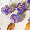 HDdais DND Dice Set, 7PCS Polyhedral D&D Dice Set Filled with Colorful Foil for Role Playing Game and Tabletop Games view 4