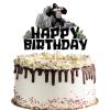 Gorilla Cake Topper for Boys Girls Adults Happy Birthday Safari Jungle Animal Ape Party Decorations Supplies Glitter Gorilla Birthday Cake Decorations view 2