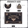 CREATCABIN 3Pcs Wooden Divination Board Set Tarot Card Stand Holder Moth Elfin Tarot Card Altar Stand Spirit Board Kit with Planchette Black Rectangle Pendulum Board for Board Accessory Supplies view 2