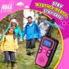 Wishouse Walkie Talkies for Kids Rechargeable Long Range,Xmas Birthday Gift for 4 5 6 7 8 9 Year Old Girls,Hiking Gear Camping Games Cool Toys with NOAA,SOS Siren,Lamp,Lanyards,Easy to Use,2 Pack view 4