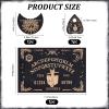 CREATCABIN 3Pcs Wooden Divination Board Set Tarot Card Stand Holder Cat Sun Tarot Card Altar Stand Spirit Board Kit with Planchette Black Rectangle Card Display Rack for Witch Accessories Supplies view 2