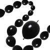 100 Pcs Quick Link Balloons Black 10 inch, Latex Linking Balloons for Balloon Wall/Arches/Chains, Birthday Party Wedding Anniversary Graduation Arch Party Decor (black) view 1