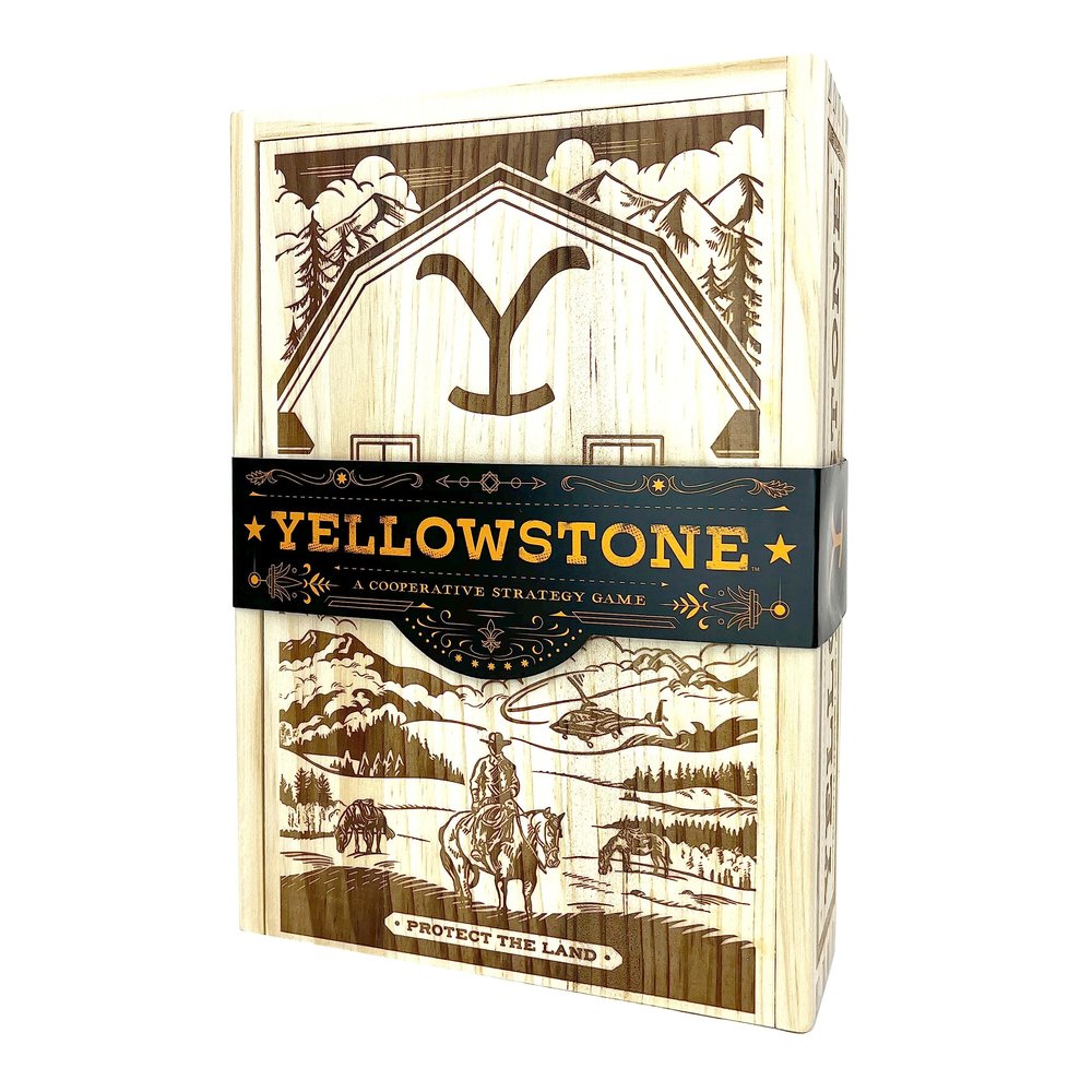 Buffalo Games - Yellowstone  The Cooperative Board Game for Adults - Inspired by The Hit Yellowstone TV Series - High Difficulty Deck Building - New Strategic Conflict Based Game