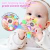 Cerberus Silicone Baby Teether, Montessori Sensory Toys, 0-12 Months, Pink & Multicolor, Teething Toys for Babies view 3