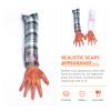 ABOOFAN 2 Pcs Trick Props Prosthetic Hand Halloween Fake Hand Broken Arm Halloween Bulk Fake Hands for Halloween Haunted House Decoration Halloween Supplies Latex, Cloth Accessories view 4