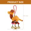 ABOOFAN Plush Camel Doll Keychain Cute Cartoon Camel Bag Pendant Kids Backpack Charm Soft Stuffed Animal Toy Gift for Children 8.66 Inch view 3