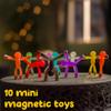 Boxgear Magnet Men  10-Piece Magnetic Travel Toys: Valentines Day Gift for Kids Toddlers, Road Trip Game for 1-3 | Easter Basket Stuffers for Kids view 2