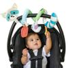 Infantino Spiral Activity Toy - Textured Play Activity Toy for Sensory Exploration and Engagement, Ages 0 and Up, Blue Raccoon view 1