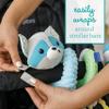 Infantino Spiral Activity Toy - Textured Play Activity Toy for Sensory Exploration and Engagement, Ages 0 and Up, Blue Raccoon view 4