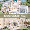10FT Inflatable Bubble House for kids,Commercial PVC Bubble Dome Tent with Tunnel,Transparent Bubble House with 750W Blower and Air Pump for Birthday Party,Wedding,Gender Reveal and Other Event (10FT) view 4