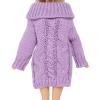 BJDBUS Winter Turtleneck Sweater Clothes for 11.5 inch Girl Doll Accessories (Purple) view 1