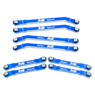 NexxSpeed CNC 7075 Aluminum High Clearance Links Set (Blue) - AXIAL AX24