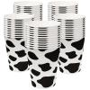 EaciTown 50 Pcs Cow Print Paper Cups - Cowgirl & Farm Birthday Party Supplies & Baby Shower Decorations view 1