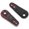 25T Servo Horn Arms Aluminium Alloy RC Servo Horns Multi-Purpose Steering Gear Arm Bidirectional Servo Arm Black Red & Black Silver (2 PCS) view 4