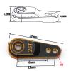 25T Servo Horn Arms Metal RC Servo Horns Multi-Purpose Steering Gear Arm Bidirectional Servo Arm Black Red & Black Gold (2 PCS) view 2