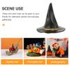 ABOOFAN Mini Witch Hats 3 Inch Black Plastic Miniature Hats for Dollhouse Halloween Party Supplies DIY Craft Accessories view 3