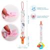 6 Pcs Baby Dummy Strap Clip, Pacifier Clip, Pacifier Holder Soother Chains Clips Fit All, Soothers, Teething Toys, Baby Essentials for Boys and Girls view 2