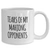 AMISK CREATIVES Mahjong Mug Tears Of My Mahjong Opponents China Mah-Jongg Gift Ideas Funny Humorous Coffee Cup Mug view 2