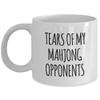 AMISK CREATIVES Mahjong Mug Tears Of My Mahjong Opponents China Mah-Jongg Gift Ideas Funny Humorous Coffee Cup Mug view 1