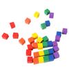 SAFIGLE 100pcs Colorful Wooden Cube Blocks Educational Craft Building Blocks for Boy Girl Smooth and Sturdy Square Cubes for Imaginative Play and Learning Activities view 2