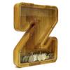 Yu Guang Er Personalized Wooden Alphabet Piggy Bank-Kids Piggy Bank-Boys Girls Piggy Bank-Coin Piggy Bank-Bank-Can be Used as Christmas-Birthday Gift-Kids Gift,9'' style 2 (5060) view 2