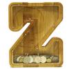 Yu Guang Er Personalized Wooden Alphabet Piggy Bank-Kids Piggy Bank-Boys Girls Piggy Bank-Coin Piggy Bank-Bank-Can be Used as Christmas-Birthday Gift-Kids Gift,9'' style 2 (5060) view 3