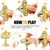 Lenwen 3 Pcs Precision Gyroscope Toy Spinner Top Anti Gravity Metal Balance Spinner Toy Accurate Gyro Desktop Flip Over Gaming for Adult Kid Home School Science Educational Party(Gold) view 3