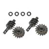RampCrab Differential Gear Set 16T, 2 Sets, Hardened Steel, 1/24, Upgrade Parts for SCX24 Bronco Deadbolt JLU B-17 Gladiator C10, 1/24 RC Crawler Car view 1
