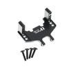 RampCrab Servo Mount Bracket for SCX24 AX24, Adjustable Servo Mount Bracket, 1/24 RC Car Steering Servo Mount for Axial SCX24 Bronco Deadbolt JLU Gladiator C10 Upgrade Parts, Aluminum Alloy, Black view 1