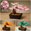 Cherry Blossom Tree Building Sets,Le-go Bonsai Tree Sets for Adults,3 in 1 Botanical Collection DIY Plant,Gift for Home Decor and Office Art view 2