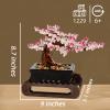 Cherry Blossom Tree Building Sets,Le-go Bonsai Tree Sets for Adults,3 in 1 Botanical Collection DIY Plant,Gift for Home Decor and Office Art view 3